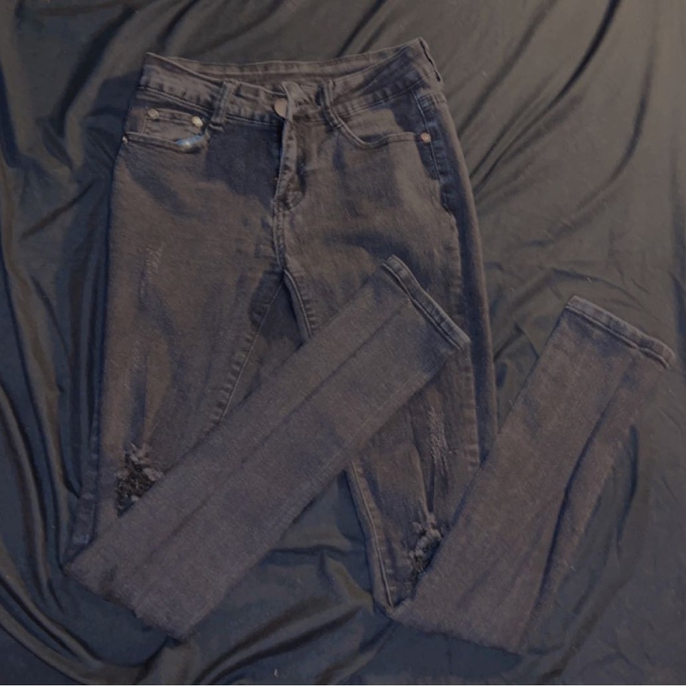 Black Ripped Jeans - Picture 3 of 3
